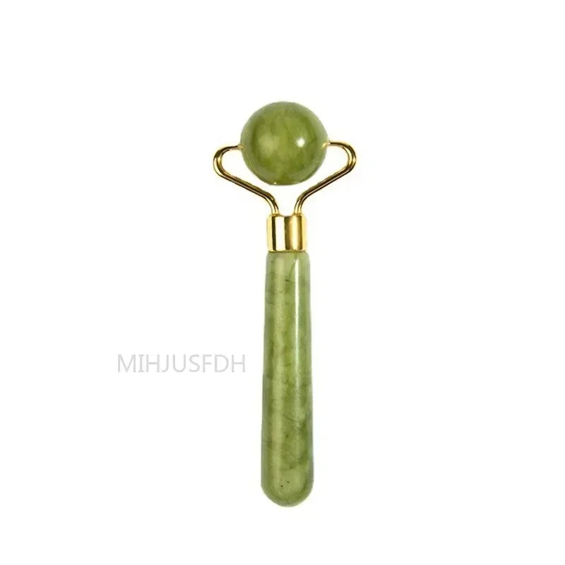 Natural Jade Facial Roller & Gua Sha Set
