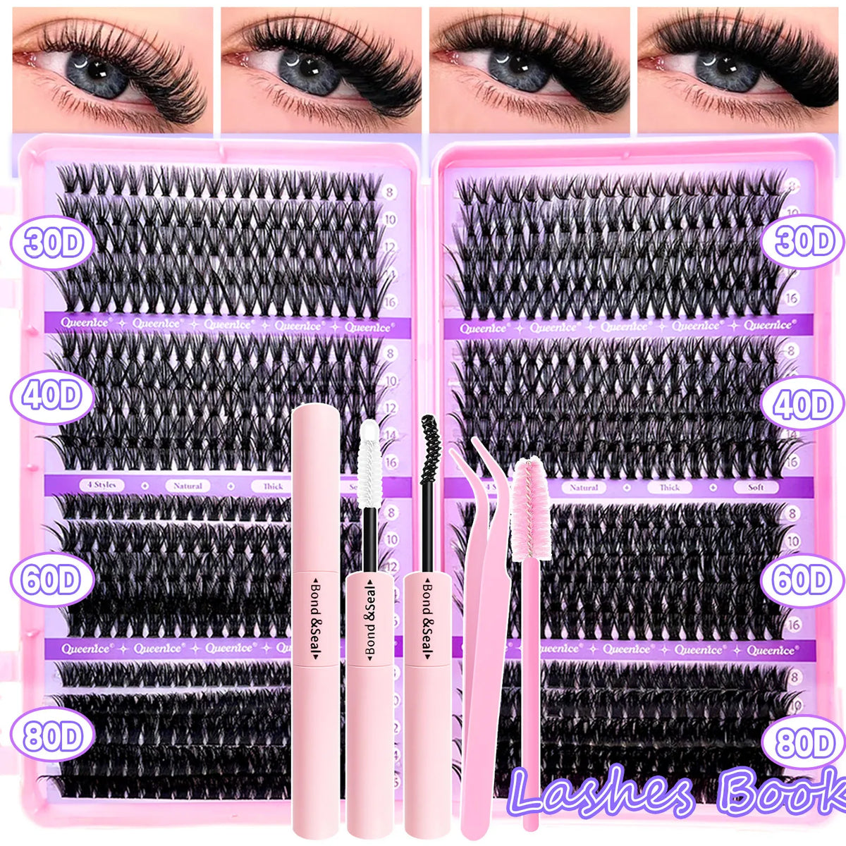 DIY Lash Extension Cluster Kit — 720 Pcs