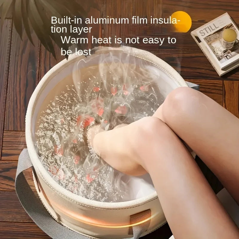 Foldable Foot Soak Basin with Heat Preservation