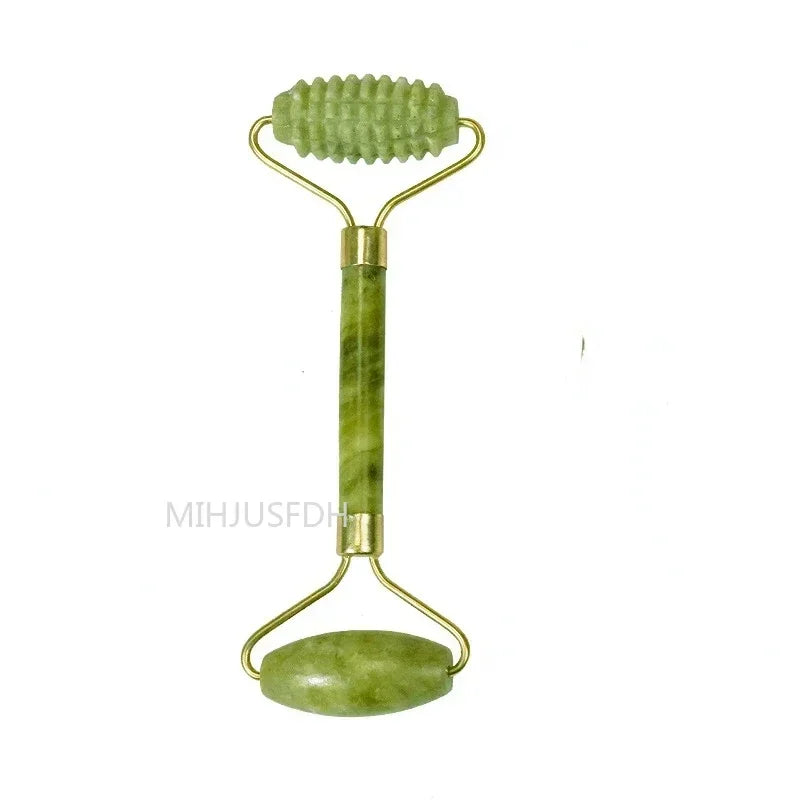 Natural Jade Facial Roller & Gua Sha Set