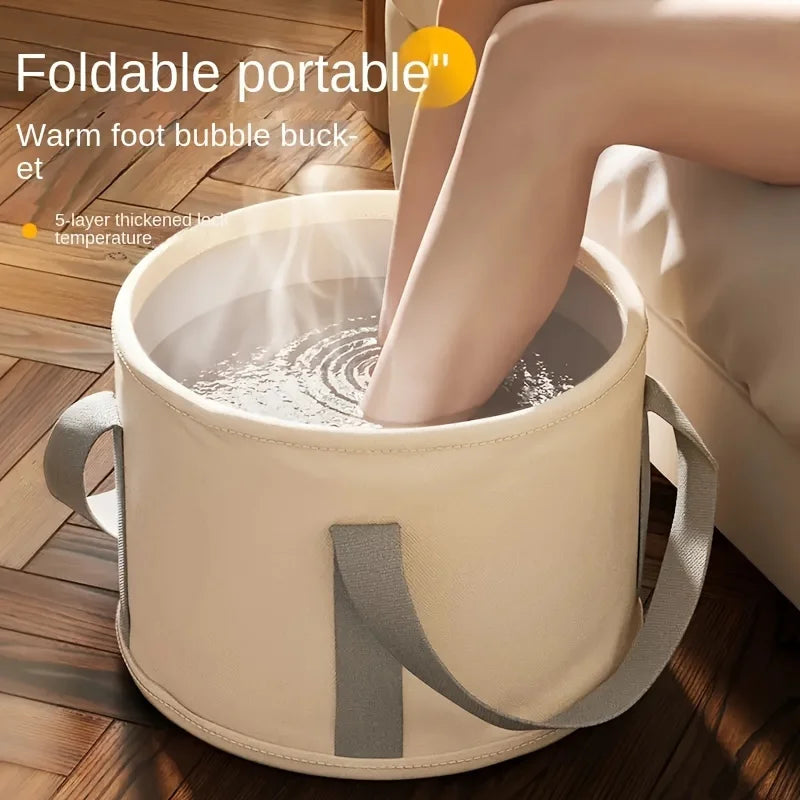 Foldable Foot Soak Basin with Heat Preservation