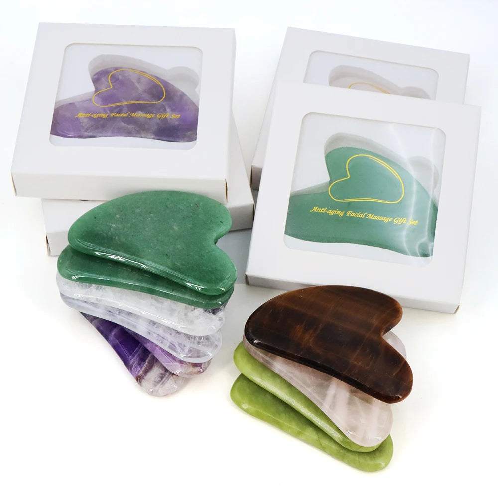 Natural Stone Gua Sha Heart Board