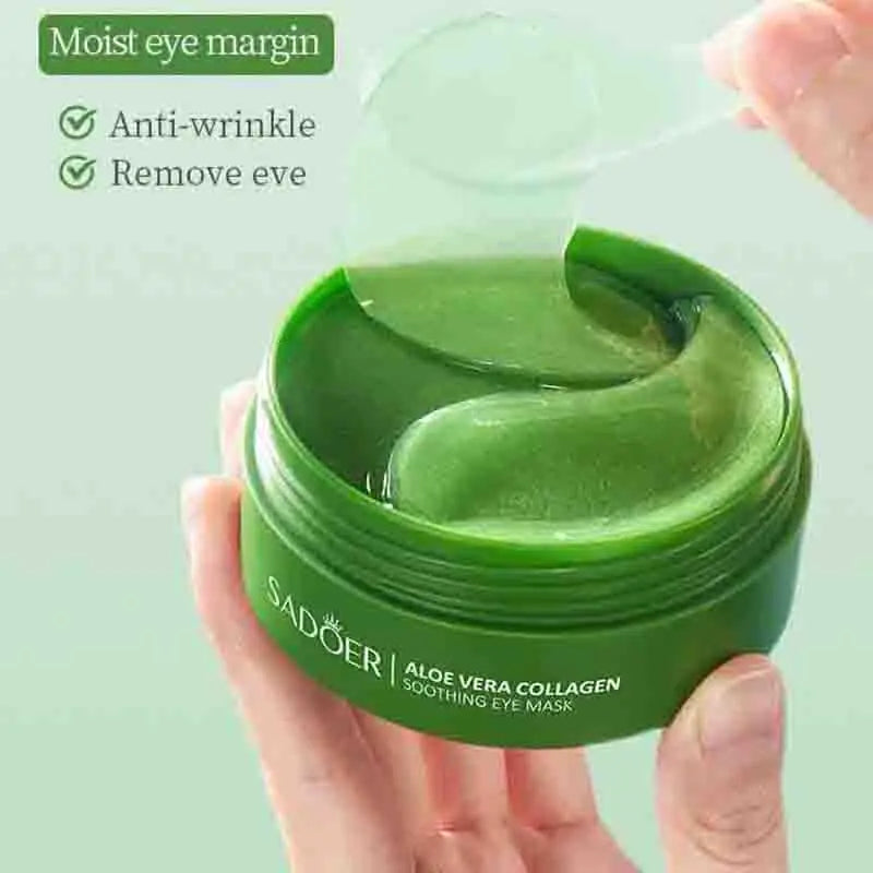 Aloe Vera & Collagen Eye Patches — 60 Pcs